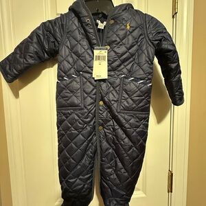Ralph Lauren Navy Quilted Snowsuit